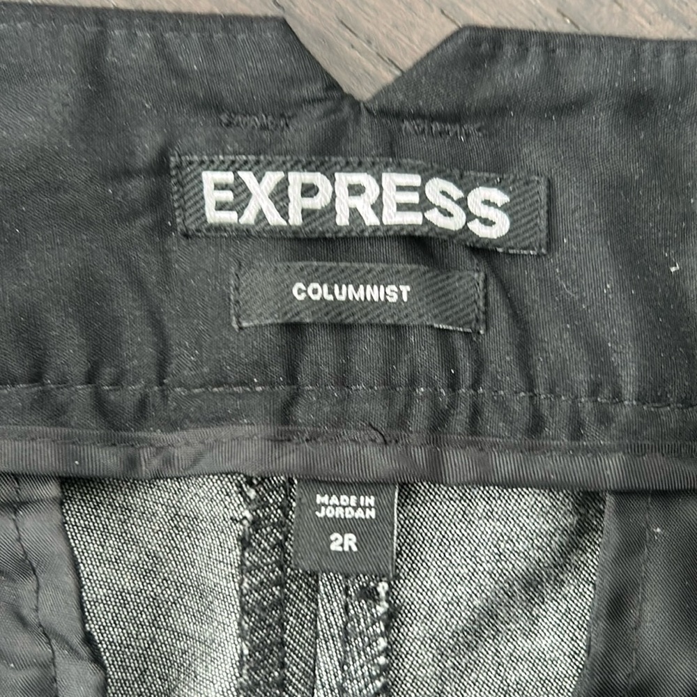 Express Columnist grey pants size 2R, low rise waist